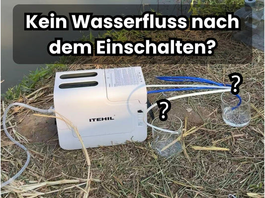 Was tun, wenn Ihr ITEHIL-Wasserfiltersystem nach dem Einschalten kein Wasser ansaugt?