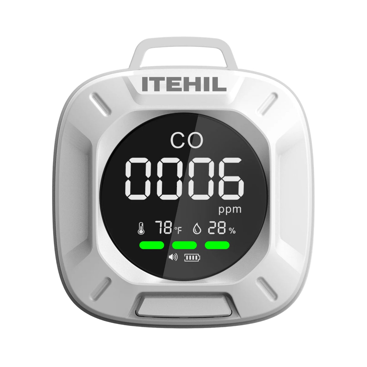 ITEHIL tragbarer 3-in-1-Kohlenmonoxidmelder